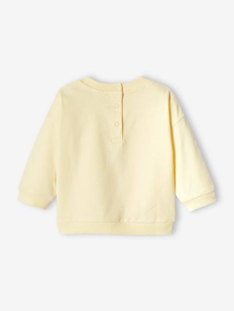 Sudadera con estampado para bebé amarillo pastel 