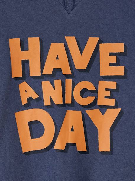 Sudadera con mensaje 'Have a nice day' para niño azul pizarra 