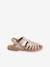 Sandalias de piel para niña beige arena 