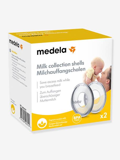 Lote de 2 copas recolectoras de leche MEDELA transparente 