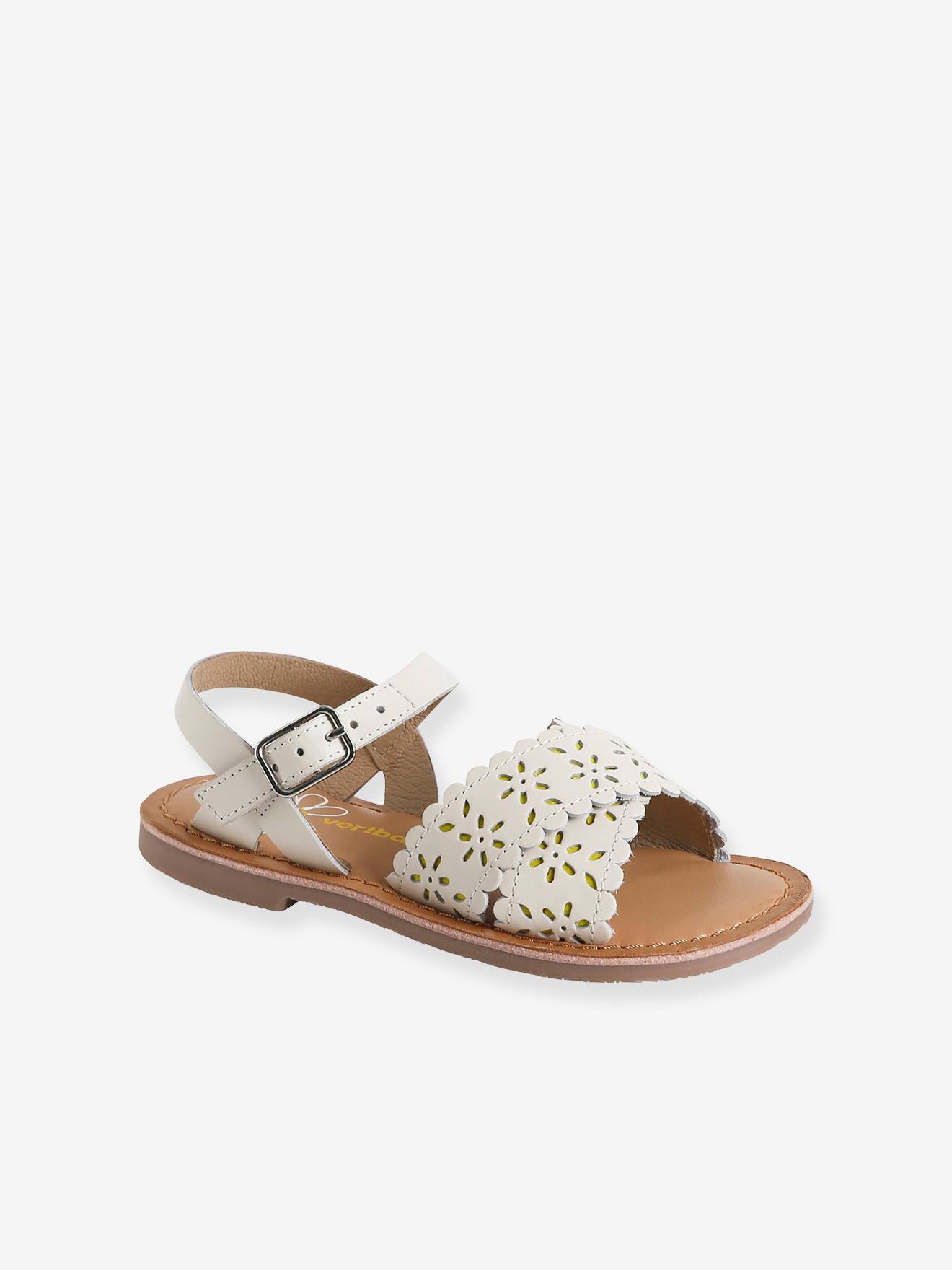 Sandalias y Chanclas para Ni as Talla 23 38 Blanco vertbaudet