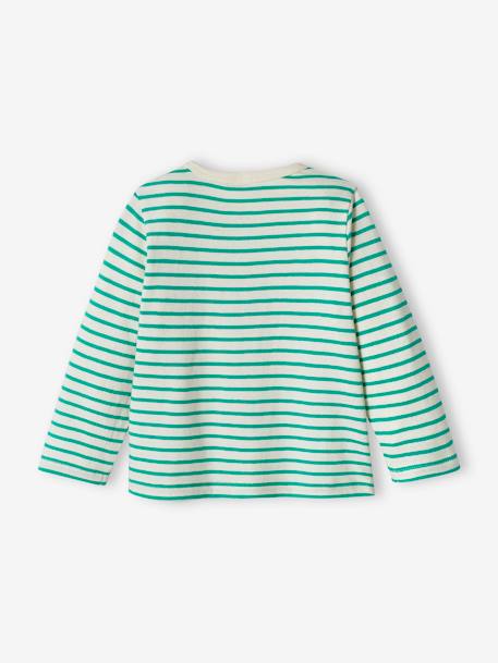 Camiseta con mensaje para bebé niño verde 