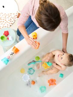 Juguetes- Primera edad-Juguetes de baño-Estuche de baño con 17 piezas INFANTINO