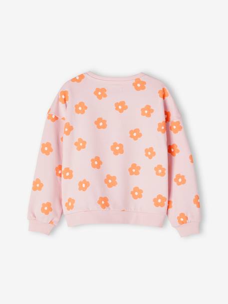 Sudadera fantasía con motivo de corazones o lunares, para niña azul chambray+crudo+MARRON CLARO ESTAMPADO+rojo+rosa rosa pálido 