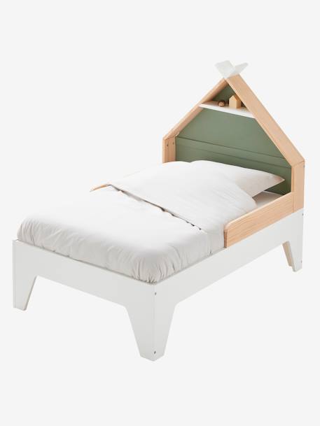 Cama evolutiva infantil TIPILI blanco+verde/amarillo 