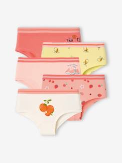 Niña-Ropa interior-Pack de 5 shorties «Fruta» para niña