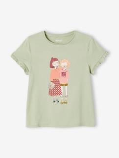 -Camiseta con motivo "à bicyclette" para niña