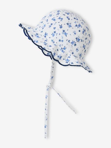 Sombrero azul con estampado floral para bebé niña : comprar online -  Accesorios