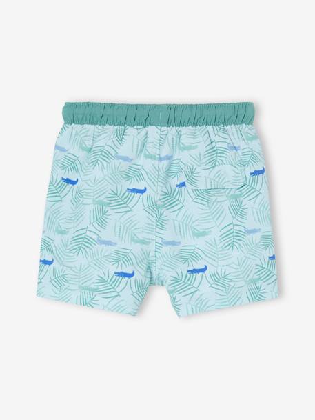 Bañador short con estampado para bebé niño verde agua 