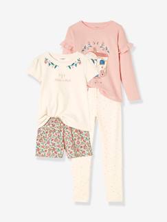 OEKO-TEX®-Lote pijama + pijama corto de estilo bohemio para niña