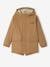 Parka ligera con capucha para niño beige 