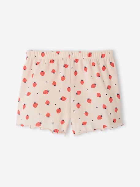 Pack de 2 shorts de pijama para niña rosa 