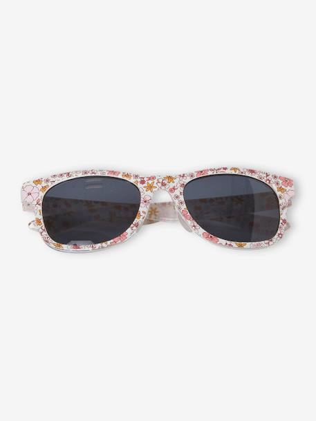 Gafas de sol con forma de flores para niña rosa 