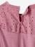 Vestido para niña con detalles de bordado inglés malva+ROSA OSCURO LISO+rosa rosa pálido+verde agua 