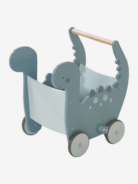 Carrito andador de madera «Dinosaurio» FSC® azul 