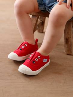 Calzado-Zapatillas deportivas elásticas de lona para bebé