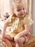 Blusa con mangas mariposa para bebé amarillo pálido+azul pálido 