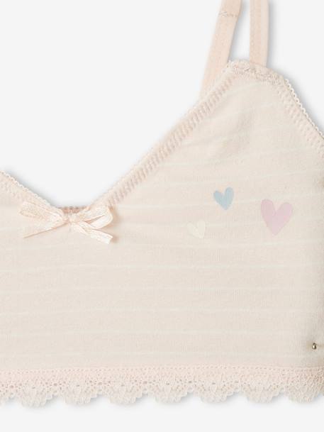 Pack de 2 sujetadores «Corazones» para niña lila 