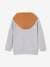 Sudadera con cremallera y capucha «colorblock» para niño gris jaspeado 