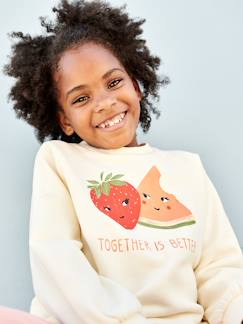 -Sudadera con motivos de frutas para niña