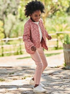 Niña-Chaqueta acolchada con estampado de flores para niña