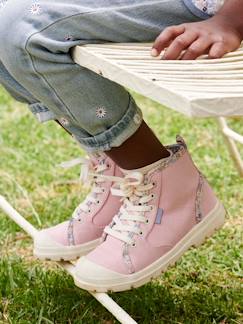 Calzado-Calzado bebé (17-26)-El bebé camina niña (19-26)-Zapatillas deportivas infantiles de caña alta con cordones y cremallera