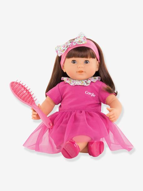 Gran muñeca Alice + cepillo COROLLE rosa chicle 