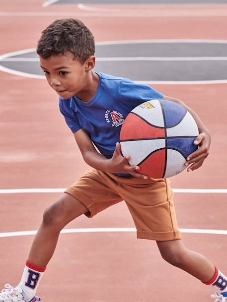 Camiseta deportiva con motivos, para niño azul eléctrico 