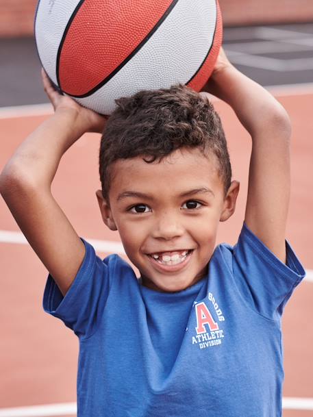 Camiseta deportiva con motivos, para niño azul eléctrico 