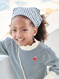 Niña-Accesorios-Diadema estilo pañuelo con estampado a cuadros vichy para niña