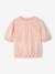 Blusa de punto calado para niña rosa rosa pálido 