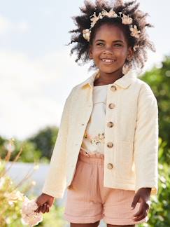 Niña-Chaqueta de bordado inglés para niña