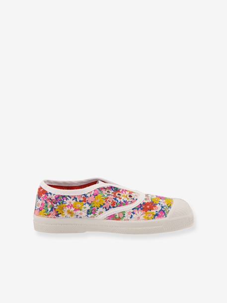 Zapatillas infantiles de algodón con estampado Liberty® BENSIMON® Elly blanco estampado 