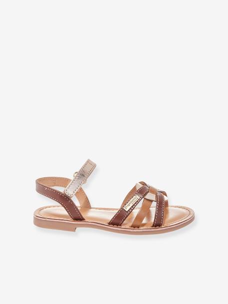 Sandalias infantiles de piel LES TROPEZIENNES® PAR M. BELARBI Badalia beige estampado 