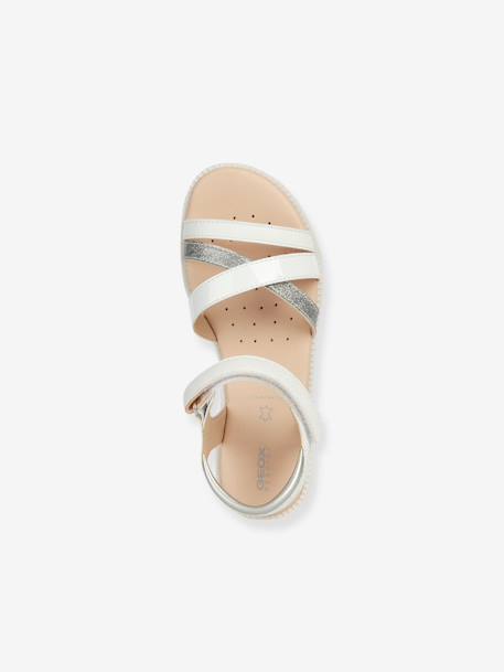 Sandalias infantiles Geox® Karly Girl blanco+marrón 