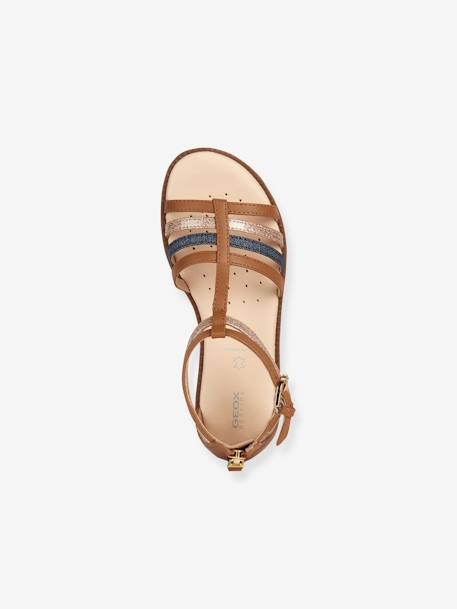 Sandalias infantiles Geox® Karly Girl blanco+marrón 