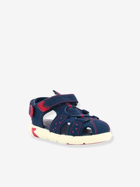 Sandalias infantiles de piel KICKERS® Jumange azul marino 