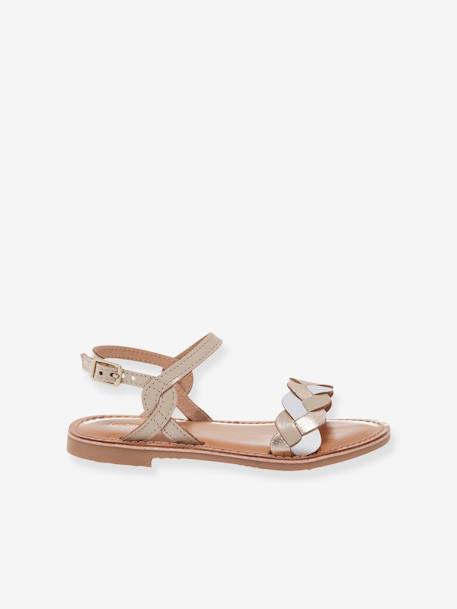 Sandalias de piel Bonbon LES TROPEZIENNES® PAR M. BELARBI beige estampado 