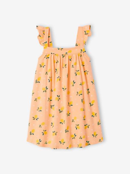 Vestido con tirantes para niña albaricoque maquillaje 