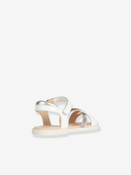 Sandalias infantiles Geox® Karly Girl blanco+marrón 