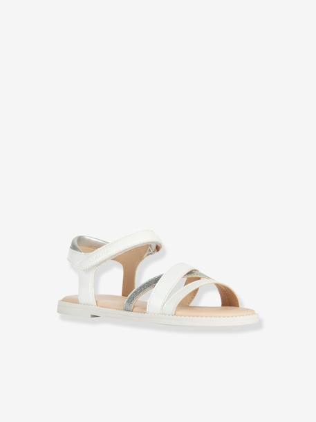 Sandalias infantiles Geox® Karly Girl blanco+marrón 