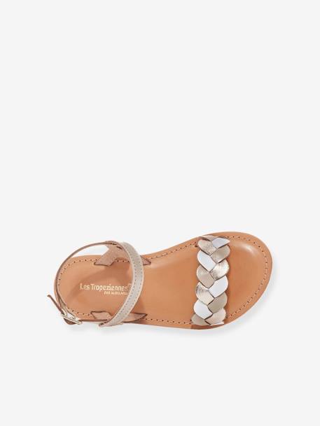 Sandalias de piel Bonbon LES TROPEZIENNES® PAR M. BELARBI beige estampado 