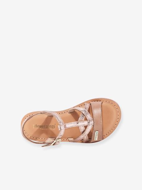 Sandalias de piel Biron LES TROPEZIENNES® PAR M. BELARBI beige estampado 