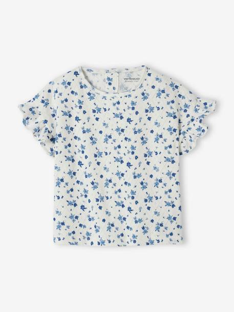 Bebé-Camiseta de punto calado con flores para bebé