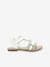 Sandalias de piel Diamanto Diva KICKERS® BLANCO CLARO LISO+dorado 