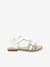 Sandalias de piel Diamanto Diva KICKERS® BLANCO CLARO LISO+dorado 