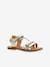 Sandalias de piel Diamanto Diva KICKERS® BLANCO CLARO LISO+dorado 