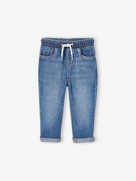 Bebé-Pantalones, vaqueros -Pantalón de denim con cintura elástica para bebé