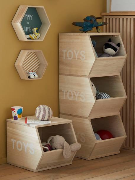 Mueble vertical 3 cajas - Toys madera 