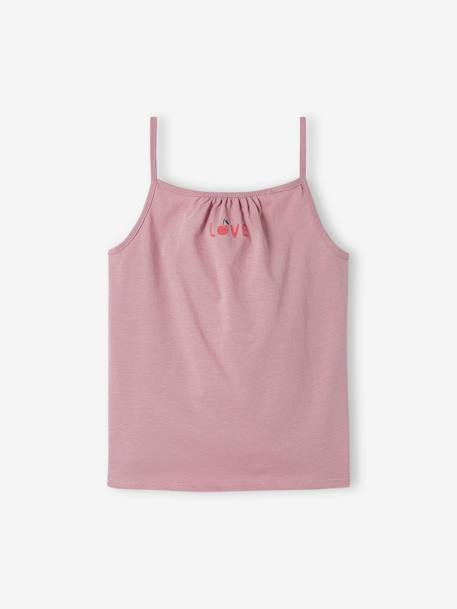 Pack de 3 camisetas de tirantes finos para niña - Basics melocotón+rosa frambuesa 